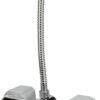 Croydex Bar Mixer Shower Set with 1500mm Flexi-Tube Hose, One Function Shower Head, Riser Rail, Easy Installation, Suitable for Round Taps, Chrome Plated