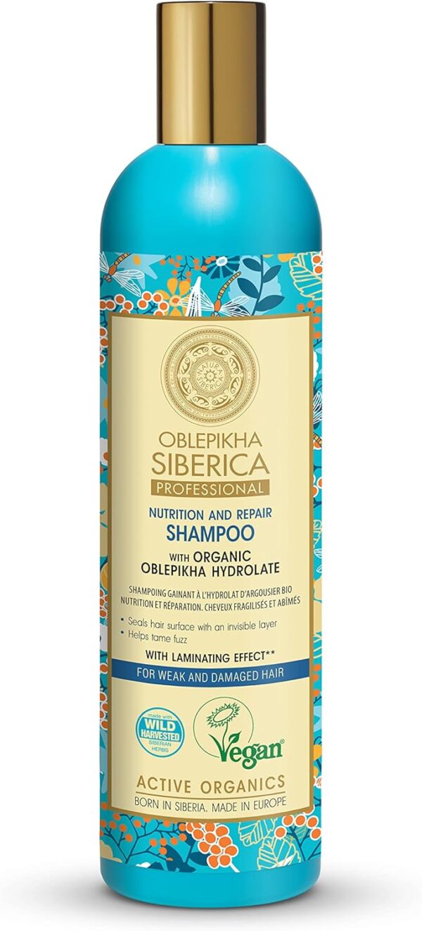 Natura Siberica Professional Oblepikha Nutrition and Repair Shampoo for Weak and Damaged Hair