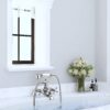 Wasserrhythm Bath Mixer Taps with Shower Attachment Victorian Traditional Telephone Bathroom Bathtub Filler Tap Deck Mounted Cross Dual Handle Handhled Shower