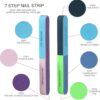 FANDAMEI Nail Files and Buffers, 100/180 400/4000 Grit Professional Manicure Tools Kit Rectangular Art Care Buffer Block Tools, 7 Ways Buffer Block for Trim, Polish and Shine Nail, 20Pcs/Pack