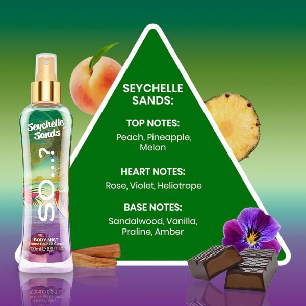 So…? Summer Escapes Womens Seychelle Sands Body Mist Fragrance Spray 200ml