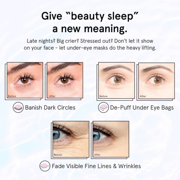 grace & stella Under Eye Gel Patches - Purple, 6 Pairs - Retinol Under Eye Patches - Gel Eye Masks for Puffy Eyes and Dark Circles - Dermatologist Tested Under Eye Masks - Vegan Eye Masks Skincare