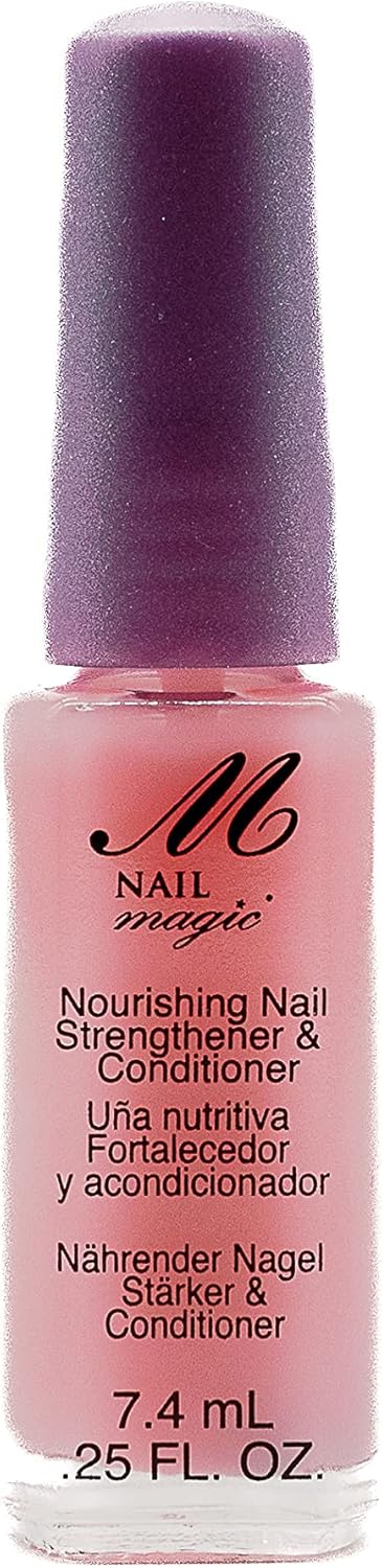 NAIL MAGIC Nourish - Nail Strengthener & Conditioner, Clear Nail Polish with Keratin for Thicker Nails and Nail Growth | Nourish, Strengthen and Hydrate Natural Finger Nails (7.4mL)
