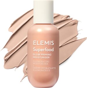 ELEMIS Superfood Glowy Primer – Hydrating & Brightening Primer for Smooth, Radiant Skin, Preps Face for Flawless Makeup Application and Glowing Complexion