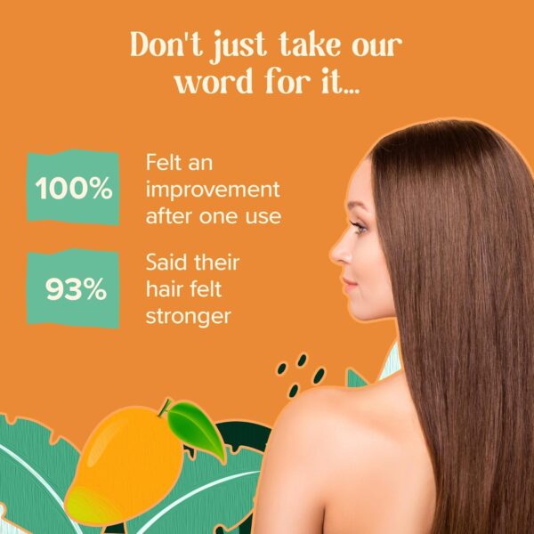 Mango Keratin Hair Treatment - Hair Masks for Dry Damaged Hair, Natural Keratin Hair Mask, Deep Hair Repair Treatment for Scalp & Hair, Best Keratin Treatment for Smoother and Stronger Hair
