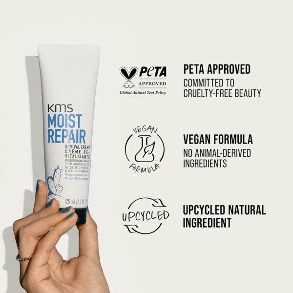 KMS MoistRepair Revival Cream, 125ml, New and Improved Formula, Moisture & Manageability, with Upcycled Prickly Pear, Vegan Formula