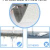 Loofah Shower Mat, Bath Mat Non Slip, Anti Mould Shower Mats for Inside Shower, 60 x 40 cm Shower Mats with Drain, Washable Bath Mats for Bathroom Floor, PVC Bathtub Mat for Elderly, Quick Dry (Grey)