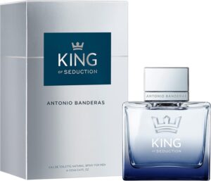 Banderas Perfumes - King of Seduction - Eau de Toilette for Men - Long Lasting - Masculine, Intense and Energetic Fragrance - Bergamot and Apple Notes - Ideal for Day Wear - 100 ml