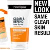 Neutrogena Clear & Defend Facial Scrub (1x 150ml), Oil-Free Face Scrub Suitable for Oily and Spot-Prone Skin, Facial Exfoliator with 2% Salicylic Acid Clinically Proven to Defend Against Breakouts