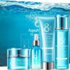 Quiyum Skincare Gift Set, 8X H2O AquaVitalize Skin Care Sets & Kits, Cleanser,Toner,Serum,Eye Cream,Face Cream, Pamper Gift Set for Women Mom Birthday, Luxury Glass Face Care Kit for All Skin Types