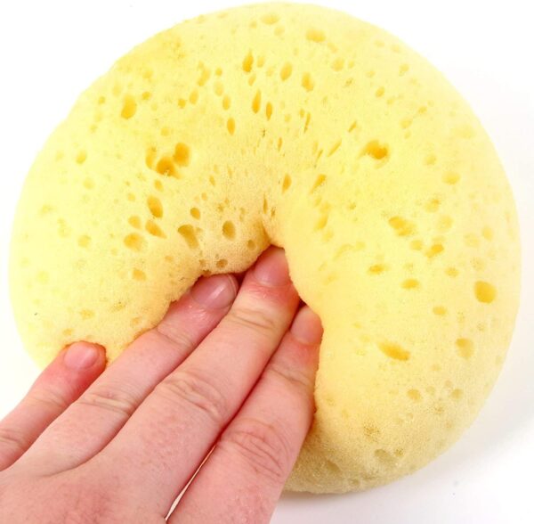 Extra Large Luxury Bath Sponge, Soft Shower Bathing Gentle Exfoliating Body Scrub, Great for Skin Care (1 Luxury Sponge)