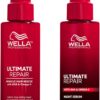 Wella Professionals Ultimate Repair Day/Night Bundle - Miracle Rescue Spray (95ml) & Lightweight Leave-in Night Serum (95ml) Repairs & Rebuilds All Types of Hair Damage