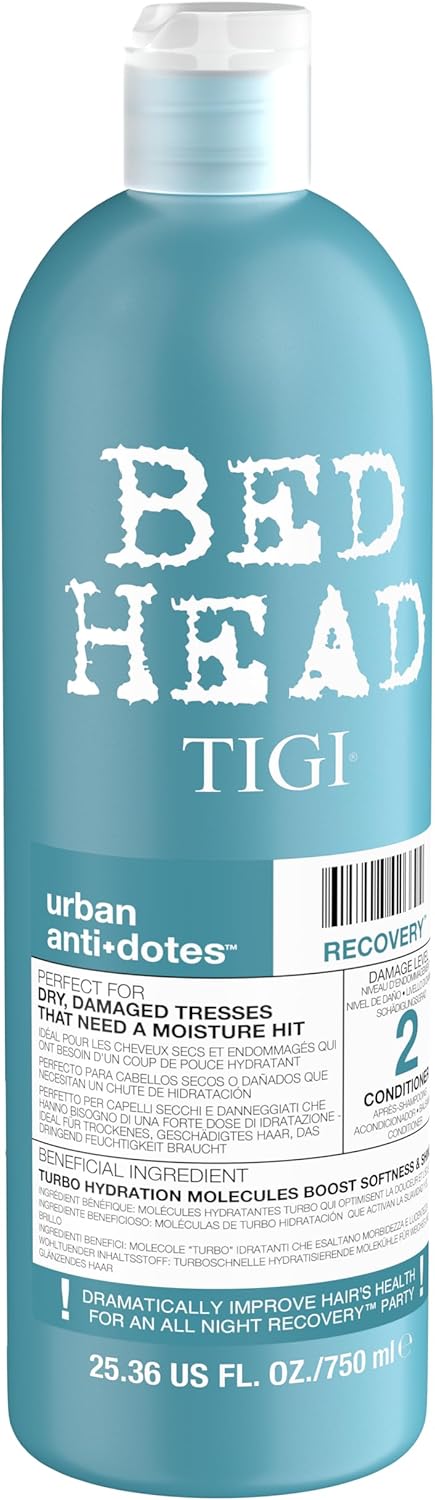 Bed Head by TIGI - Urban Antidotes Recovery Moisturising Conditioner - Ideal for Dry Damaged Hair - 750 ml