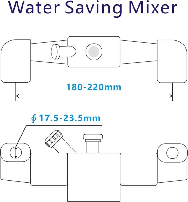Grand Dicken Chrome Bath and Shower Mixer 832/3703