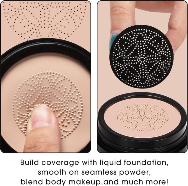 SIAMHOO CC Cream Foundation with Mushroom Head Air Cushion CC Cream Foundation Full Coverage for Flawless Makeup, Even Skin Tone 0.7fl.oz - Natural