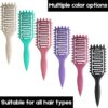 Curl Defining Brush,2024 Curly Hair Brush,Vented Hair Brush for Detangling, Shaping and Defining Curls For Women and Men Less Pulling (Beige)