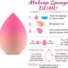 Makeup Sponge Beauty Blenders DUAIU 4 pcs Gradient Beauty Blender Foundation Sponges Set Concealer Sponge Applicator Sponges