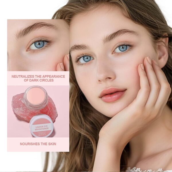 2 PCS Under Eye Brightener Concealer, Korean Makeup Eye Colour Corrector for Dark Circles, Instant-Anti Aging Eye Concealer
