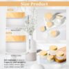 8 Pcs Frosted Clear Glass Cosmetic Jars with Wood Grain Plastic Lids & Inner Liners – 20ml & 30ml Refillable Travel Pots for Creams, Lip Balm, Makeup, Powder, Lotion, and Nail Products