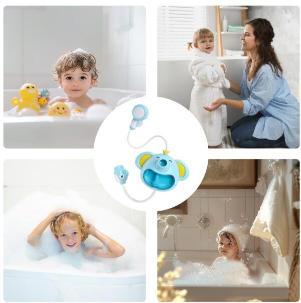 Elephant Shower Toy, Bath Bubble Toy, Water Pump Toy, Bathtub Sprayer Toys, Trunk Spout Rinser Bathtub Sprayer, Fun Bubble Maker For Travel Bathtubs And Baby Bath Time