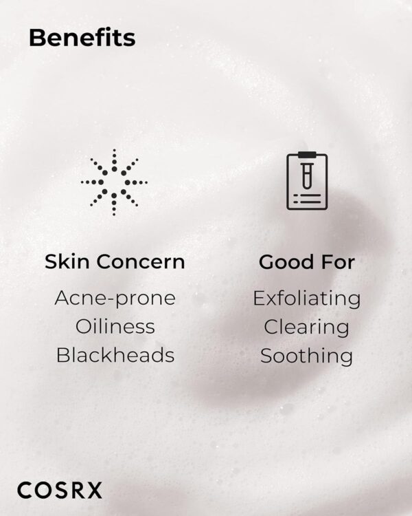 COSRX AC Collection Calming Foam Cleanser, 150ml / 5.07 fl.oz | Salicylic Acid Acne Cleanser | Animal Testing Free, Paraben Free, Korean Skin Care
