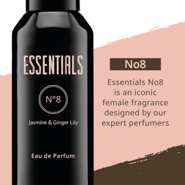 MILTON-LLOYD ESSENTIALS No 8 Perfume for Women. 50ml Eau de Parfum. Luxury Fragrance - Ladies Perfume, Long Lasting Womens Perfumes by Milton-Lloyd
