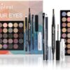 FantasyDay All-in-one Makeup Set Gift Surprise | Full Makeup Kit for Women Multipurpose Essential Starter Bundle Include Eyeshadow Palette Lipstick Blush Concealer Face Powder Eyeliner Mascara Brush