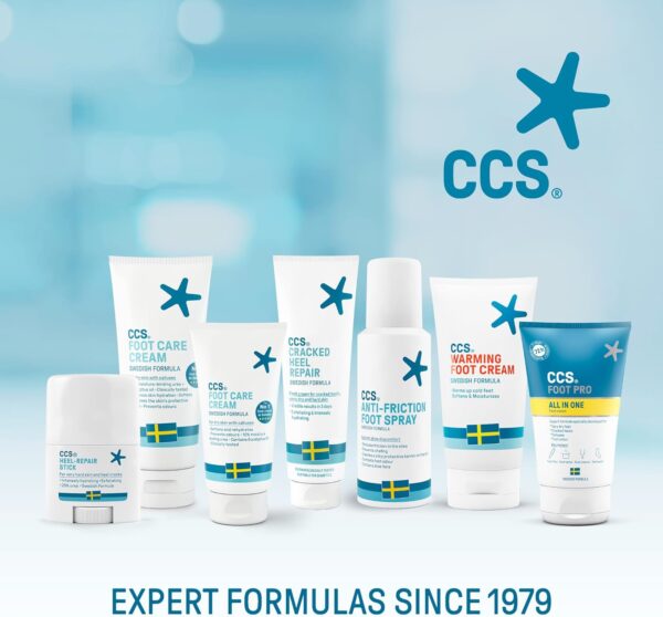 CCS Professional Foot Care Cream 175 ml - Moisturise and Protect Dry and Callused Feet, Contains 10% Urea and Eucalyptus Oil, Clinically Tested, Suitable for Diabetics