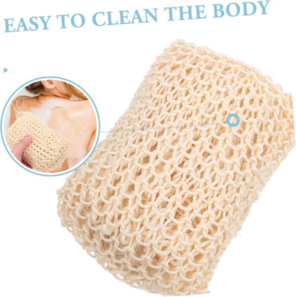 BELLIFFY 2 Pack Sisal Bath Scrubbers Shower Sponges Body Bath for Gentle Skincare