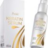 Vitamins Hair Serum Keratin Treatment - Biotin Collagen & Coconut Oil Hydrating Moisturiser for Frizzy Dry Damaged Hair - Anti Frizz Heat Protection for Curly Wavy Straight Locks