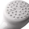 Croydex Secura Shower Set with Shower Head, 1750mm Stainless Steel Hose and Tap Shower Attachments, Suitable for High and Low Pressure Systems, Combi Boilers, Includes Riser Rail, White & Chrome