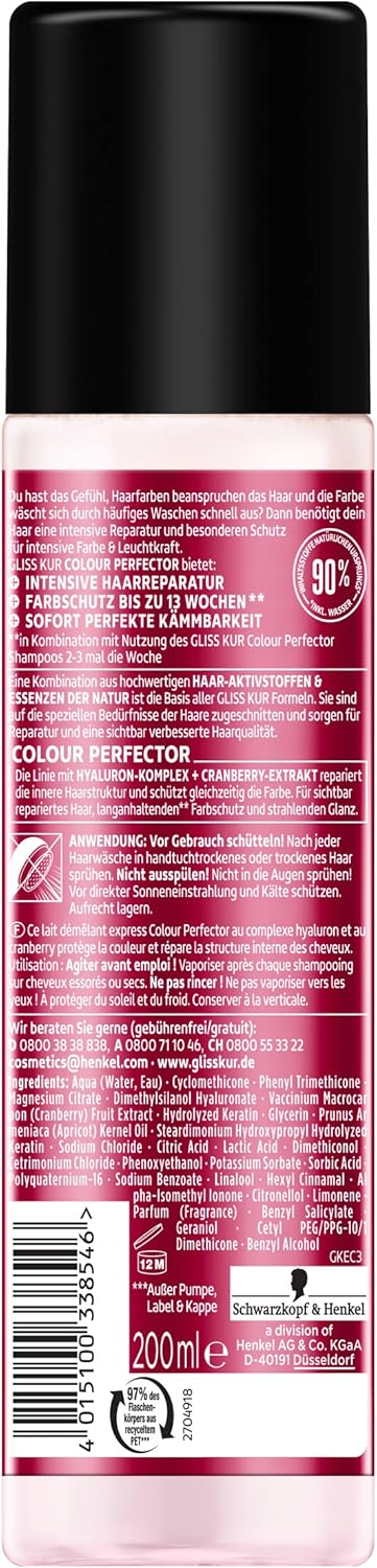 Gliss Kur Color Protection and Shine Express Conditioner 200ml