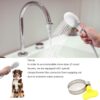 Tap Shower Attachment for Bath 2-Piece Set with 2m Hose, Shower Attachment for Taps, Portable Handheld Shower Head for Bath Taps, Ideal for Indoor and Travel Use