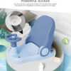 Hibtn Bath Seat 6 Months Plus, Bath Chair for Baby with Adjustable Backrest Suction Cup,Foldable Anti-Slip Baby Shower Chair,Portable Bathtub Seat for Sit Up Bathing Seat