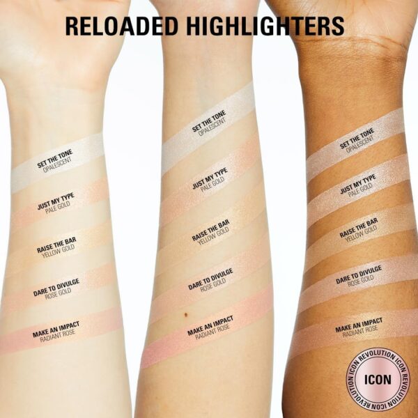 Makeup Revolution, Reloaded Highlighter, Highly-Pigmented Face Powder, Brighten, Glow & Shimmer, Dare to Divulge, 10g