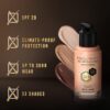 MAX FACTOR - Facefinity All Day Flawless Foundation - 3-in-1 Concealer, Liquid Foundation & Face Primer - Up To 30hr Wear - Flawless Airbrush Finish, SPF 20, Vegan - C50 Natural Rose - 30ml