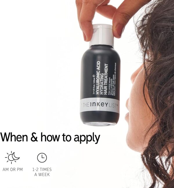 The Inkey List Hyaluronic Acid Hydrating Hair Treatment 100ml, Reduces Frizz, Improves Shine, Fragrance Free, Suitable For All Hair Types