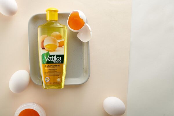 Vatika Naturals Egg Protein Multivitamin Hair Oil - 200 g | Conditions, Repairs, Strengthens | Deep Conditioning With Goodness of Natural Egg