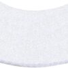 sigaer Bath Mats Non Slip Washable, Curved Bath Mat for Bathroom and Shower, Strong Water Absorbent Bathroom Rug, Ultra Soft Microfiber Bathroom Carpet, Machine Washable, 43.3 × 17.7 × 0.98in,White