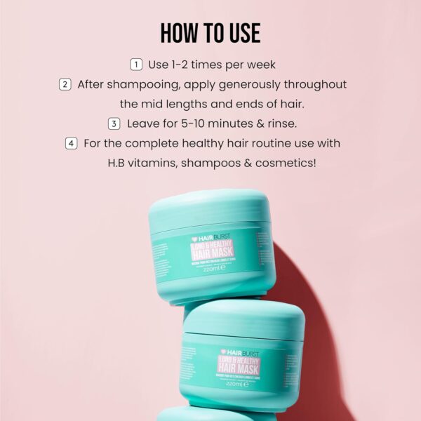 HAIR BURST Thickening Hair Mask with Black Oat Extract & Avocado Oil — Hydrating Hair Growth Mask that Promotes Healthier, Stronger - Aides in Repair, Detangling & Frizz Control