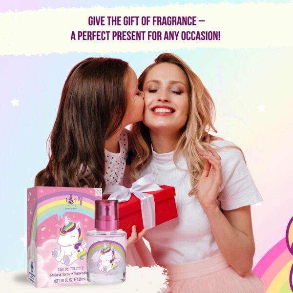 Unicorn Eau de Toilette Natural Perfume Spray, Vegan and Dermatologically tested EDT fragrance Spray for Kids, 30ml