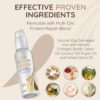 Vitamins Hair Serum Keratin Treatment - Biotin Collagen & Coconut Oil Hydrating Moisturiser for Frizzy Dry Damaged Hair - Anti Frizz Heat Protection for Curly Wavy Straight Locks