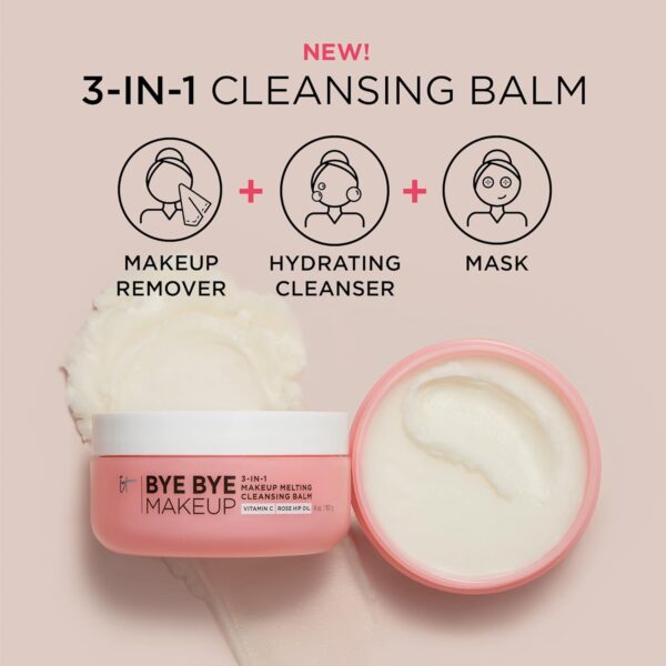 IT Cosmetics Bye Bye Makeup 3-in-1 Makeup Melting Balm, Removes Makeup and Impurities while Hydrating the Skin, 100ml