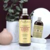 SheaMoisture Jamaican Black Castor Oil Hair Care Set: 16oz Growth Shampoo, 13oz Strengthening Conditioner, 11.5oz Leave-In Treatment, 12oz Restorative Masque for Curly Hair