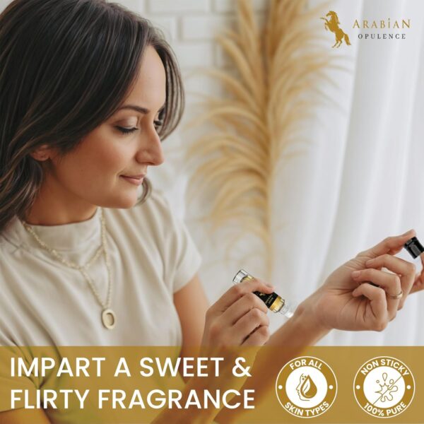 Arabian Opulence FR183 NIGHT TREASURE Roll-on Perfume Oil | Concentrated Fragrance Body Oil | Long Lasting Oil Based Perfume for Women | Travel Size Bottle Alcohol-Free (6ml)