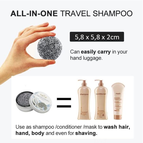 Spartan Gray Hair Reverse Bar Organic Grey Hair Shampoo Bar for Men and Women Hair Darkening and Coverage White Hair Repair Soap１pc