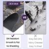 DEXI Non-Slip Bath Mat 43 x 80 cm, Super Absorbent Quick Drying Shower Mats, Easy to Clean, Bathroom Accessories Decor, Dark Gray