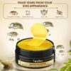 2 Packs 60 Pcs Under Eye Patches, 24K Gold+Pink, 30 Pairs Women Undereye Mask for Puffy Eyes Dark Circles Treatment, Beauty Skin Care, Men Collagen Gel Pads Hydrating for Eye Bags Puffiness Wrinkle
