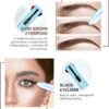 Prreal 4 in 1 Makeup Pen, Eyebrow Pencil & Eyeliner Lip Liner Highlighter All One Pen Waterproof Eye, and Face Makeup, Color Multi-function Beauty (Blue A), 1.0 count