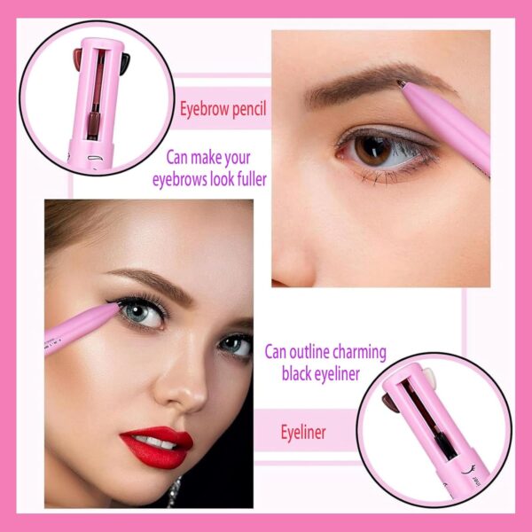 4 In 1 Makeup Pen Multifunctional Makeup Pen，Waterproof，Highlighter，4 Color Multifunction Makeup Beauty Pen,Makeup Pen for Woman Design